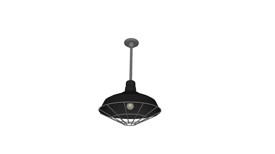 China Hat Light - Caged