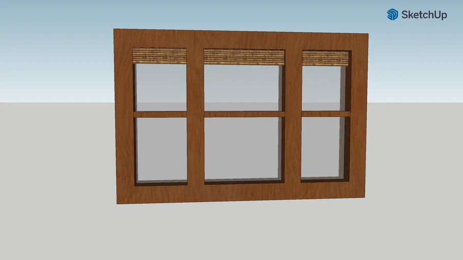 3 double-hung classic windows