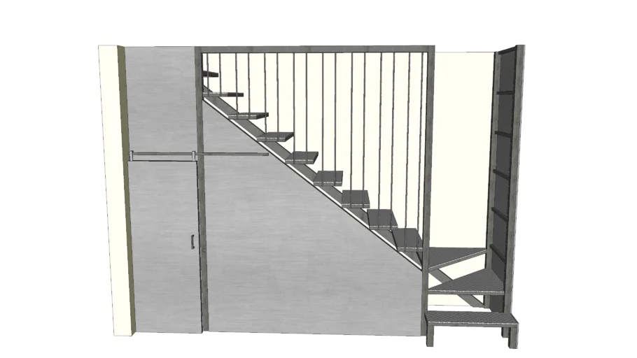 Escalera en lamina alfajor