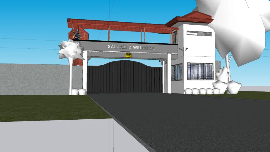 MAIN GATE & TOWER GUARD HOUSE