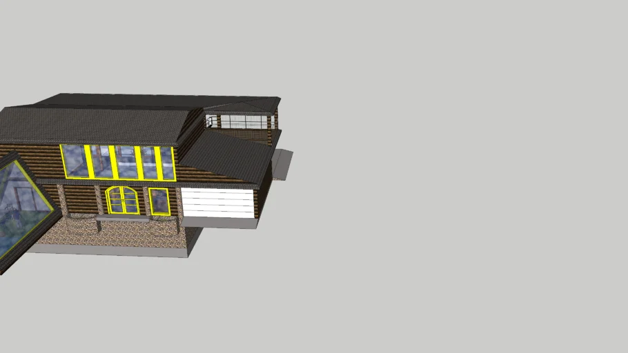 a frame house mixed with farm style rancher house