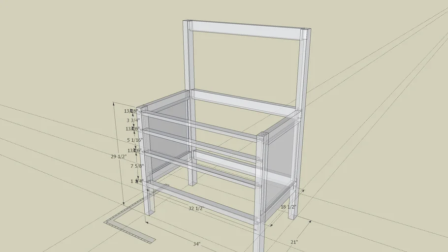 shaker sewing desk