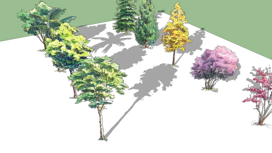 painting 2D TREE