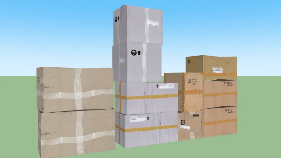 Cardboard box set 