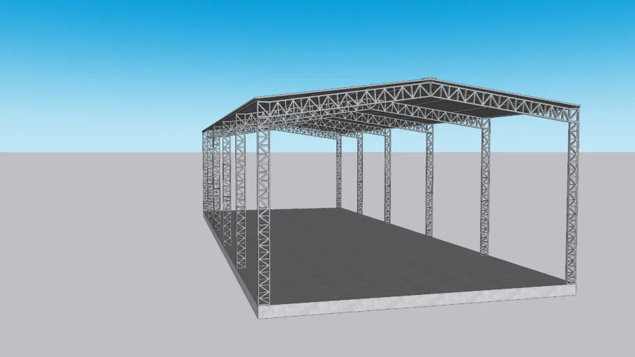 DESENHO 3D ESTRUTURA METALICA 