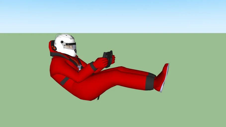 F1 Driver with Schuberth Helmet