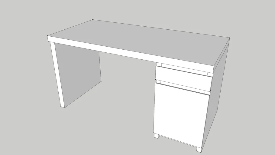 IKEA MALM Work Desk Closed