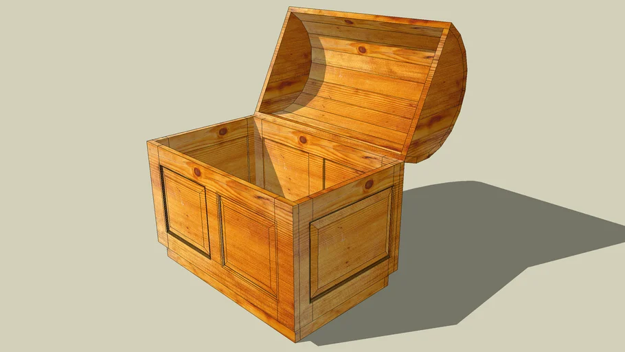 Arcón o baul de madera