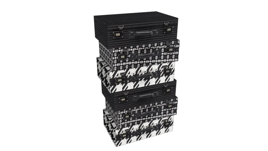 79323 Dresser Pepita Suitcase 6 Drw