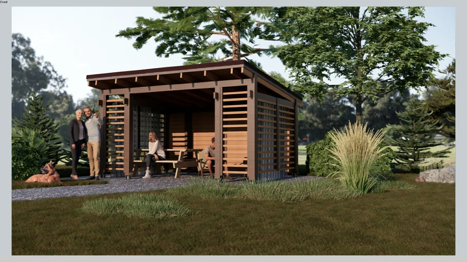 summer house 3x4.5m. Беседка 3х4,5м.