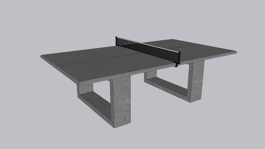James Dewulf Concrete Ping Pong Table