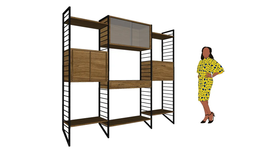 Ladderax modular shelving