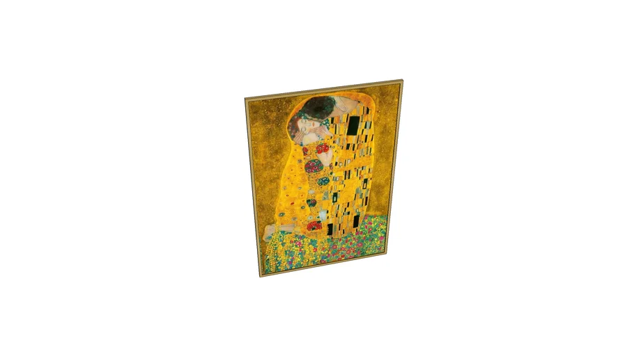 Golden Picture Frame Painting Gustav Klimt The Kiss
