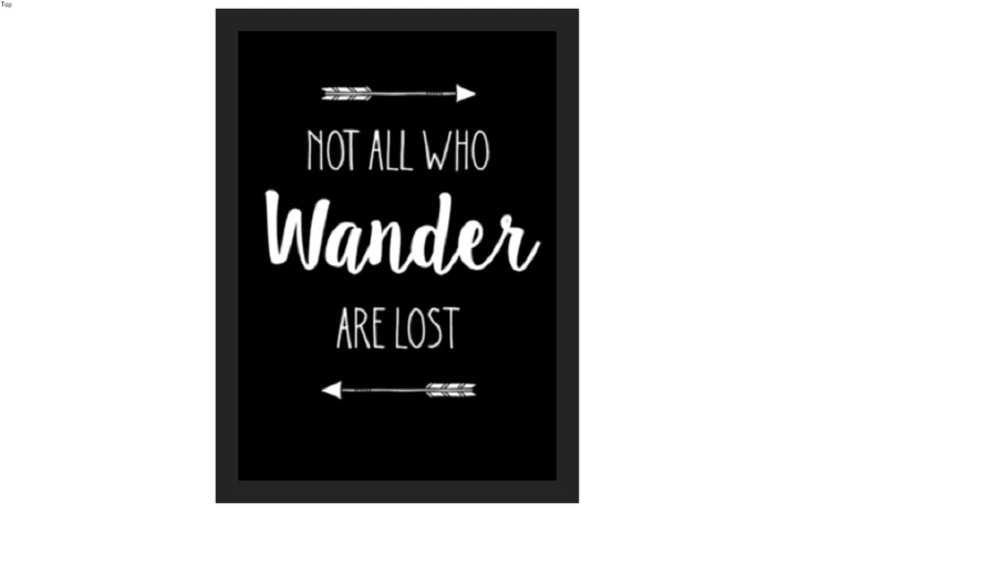 POSTER GNOT ALL WHO WANDER ARE LOST