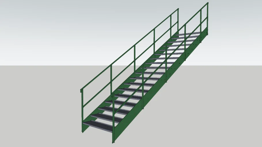 old industrial styled stairs