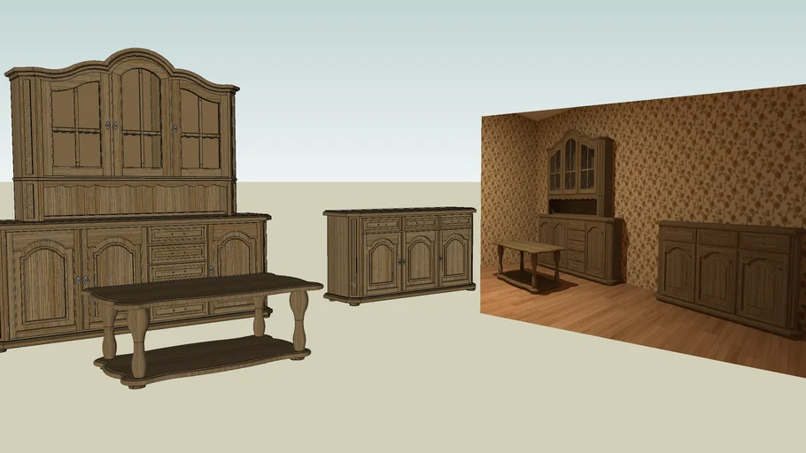 Commode with a table Audrius Lithuania | 3D Warehouse