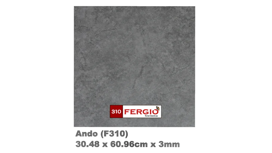 FERGIO Vinyl Flooring concrete / semen / acian F310 (Ando)