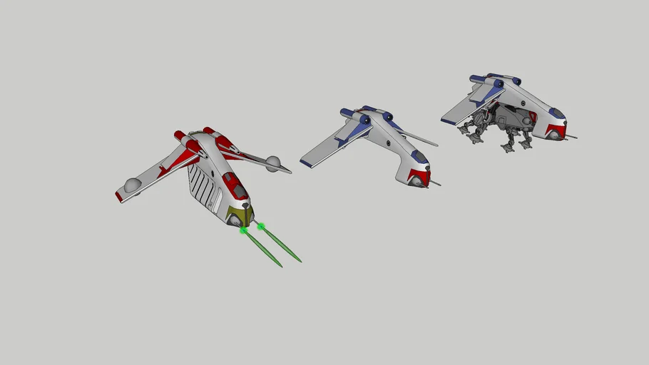 LAAT/i (infantry) and LAAT/c (cargo)