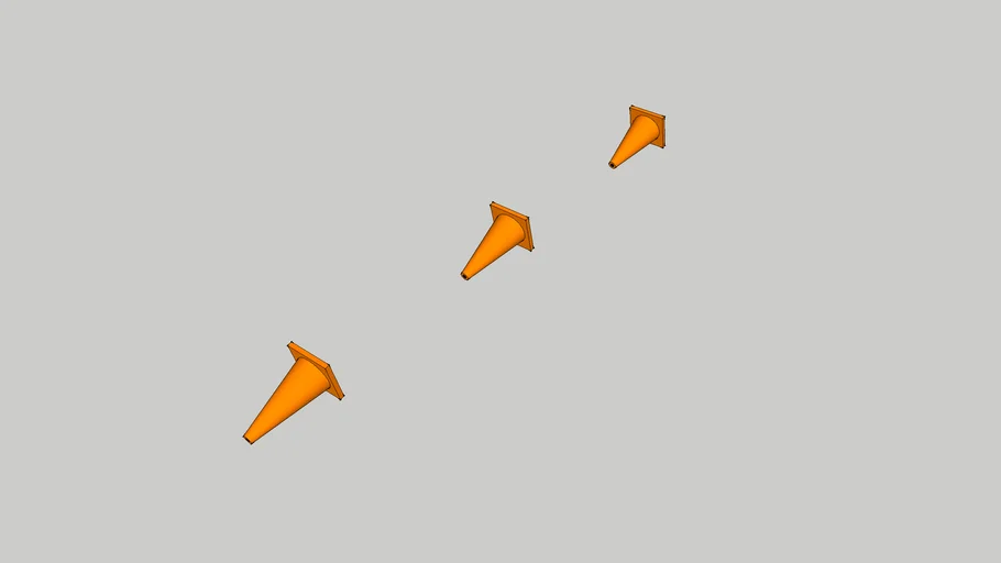 Cone - Pointer Wall | 3D Warehouse