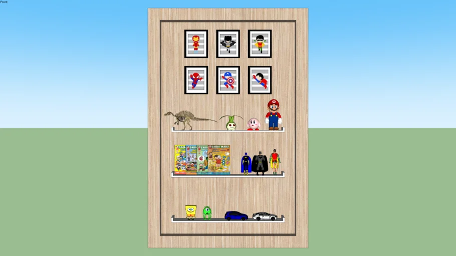 Painel Infantil com brinquedos