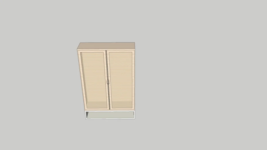 Rattan shelf/ closet