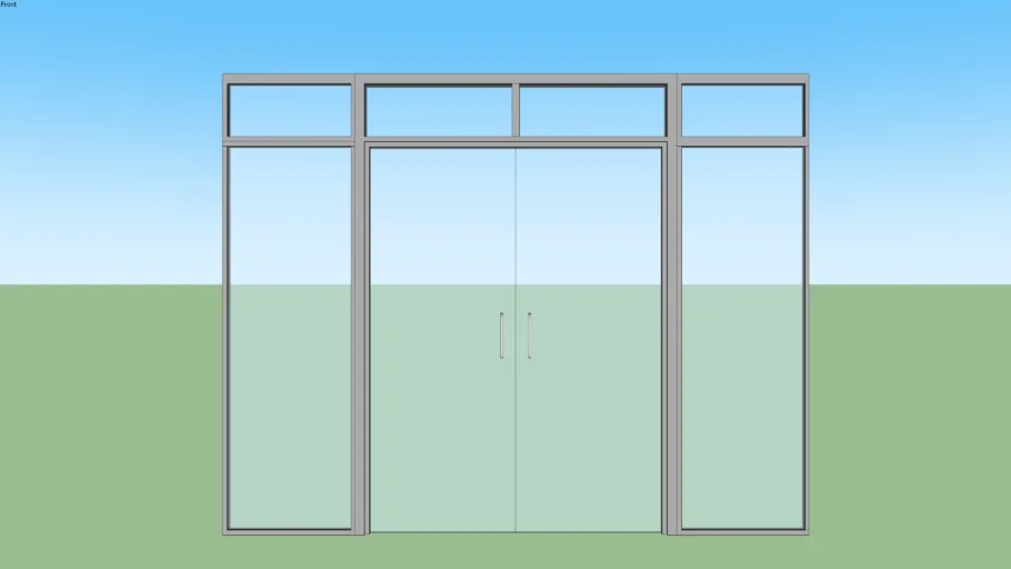 Comercial cristal door