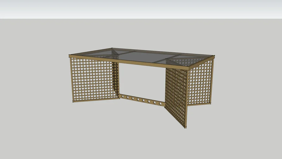 Brass & Glass Coffee Table