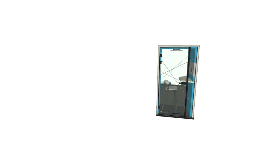 4KONCEPT - WOOD I call HS - acoustic pod - phone booth with HIGH SEAT