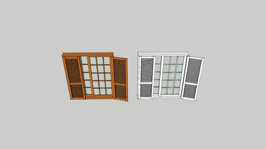 ventana de madera de 180x205