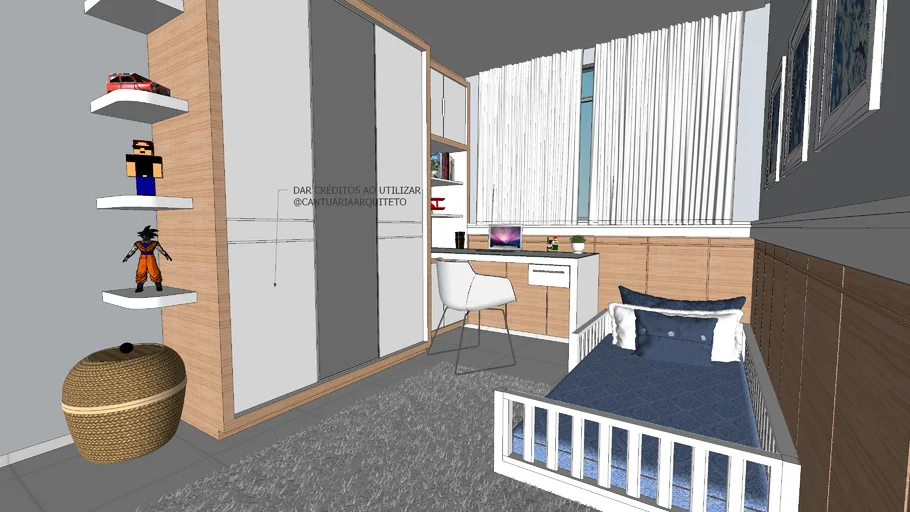 QUARTO INFANTIL MENINO M.G. by  @CantuariaArquiteto