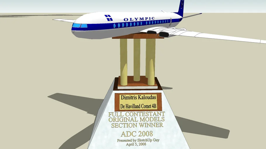 ADC 2008 Original Full-Participant Model Section 1st Place Winner Trophy