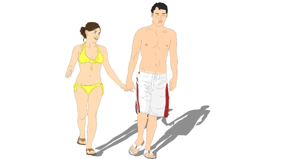 hot beach couple