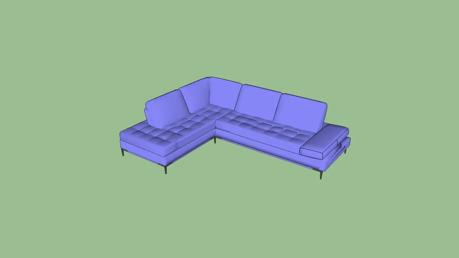 modani empire dark gray sofa