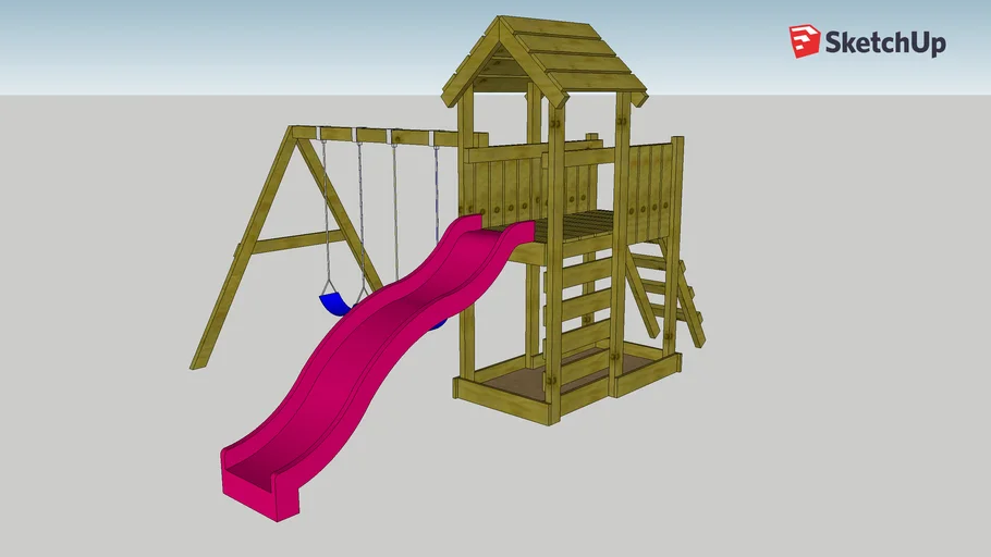 Wickey Climbing Frame Swing and Slide Set