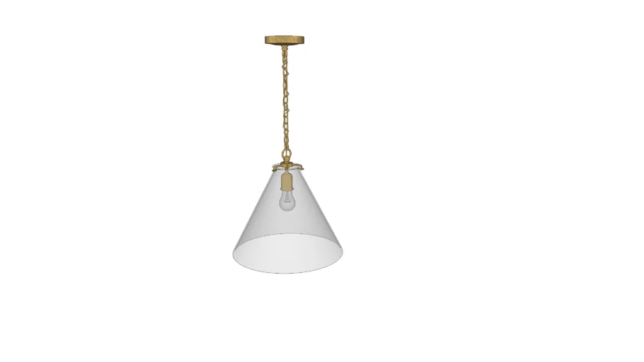 Pendant Light w/ Glass Shade