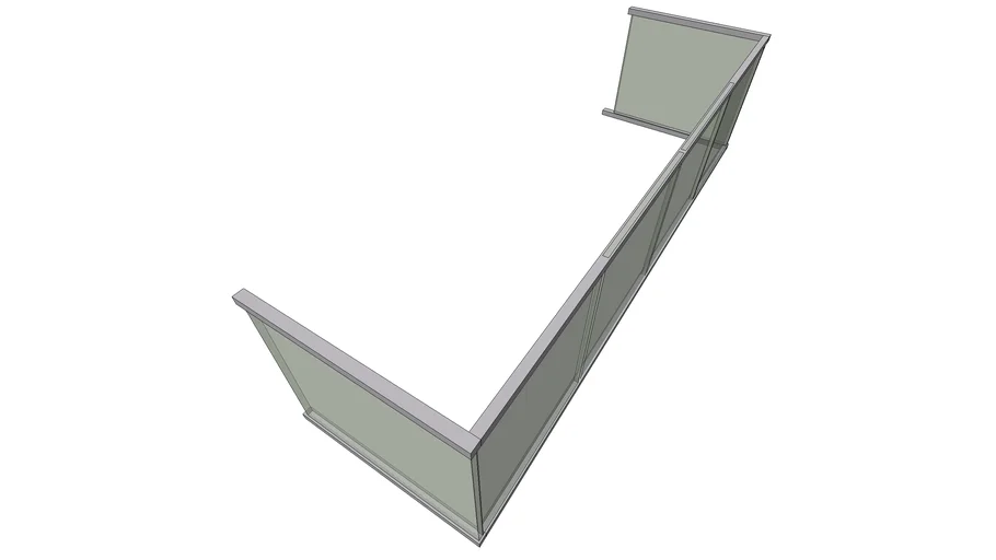 Terrace glass balustrade