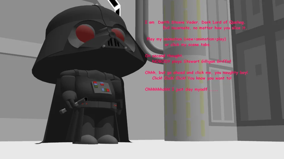 Darth Stewie Griffin in 3D