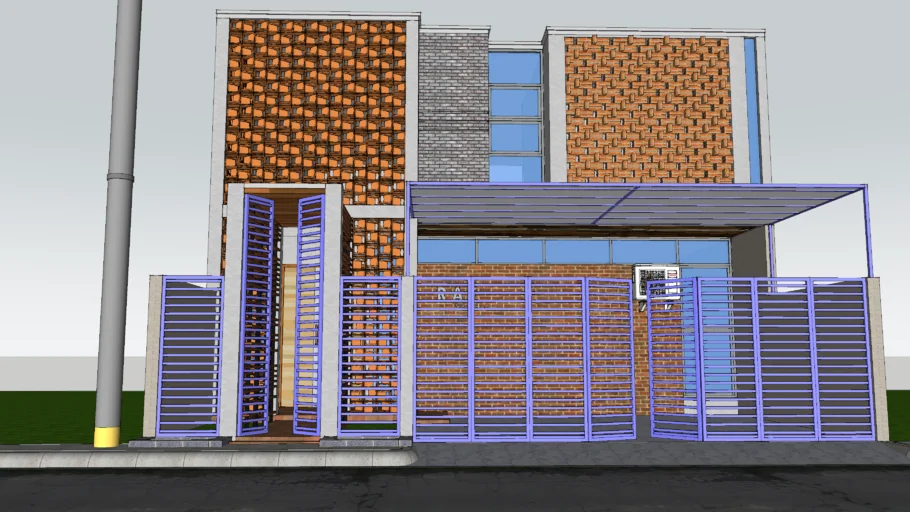 Brick Fasade and Vent House RAF Studio Design | 3D Warehouse
