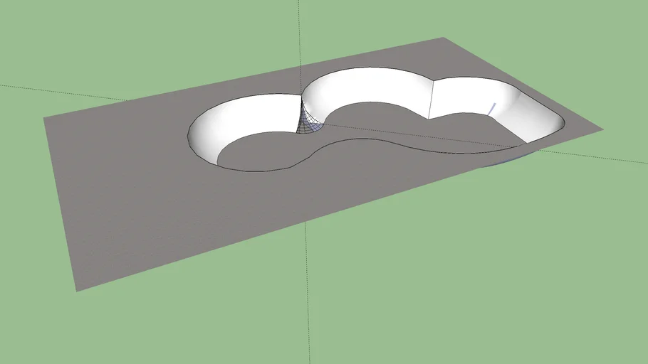 Skate park bowl 661