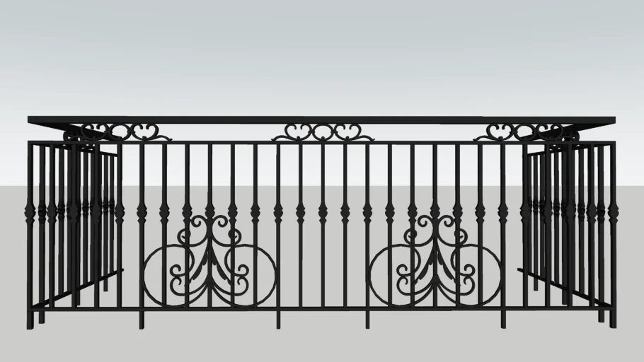 Lan can sắt,iron balcony railing
