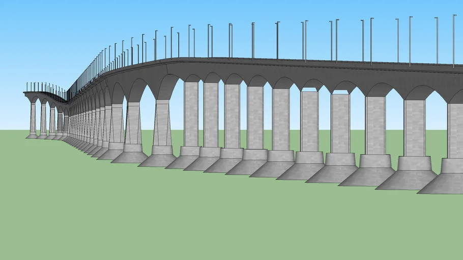 Confederation Bridge - Pont De La Confederation (New Brunswick side)