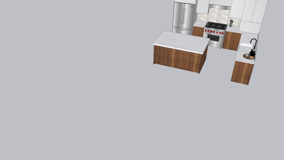 small modern kitchen | 3D Warehouse