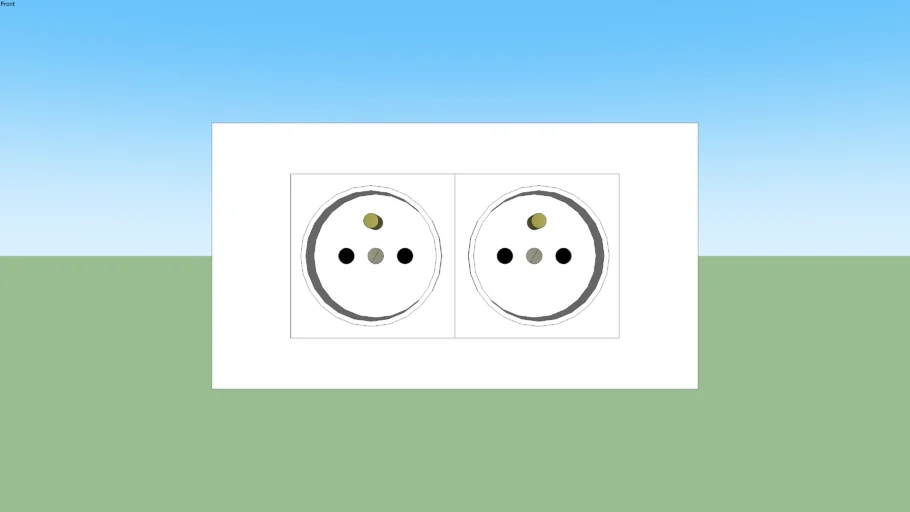 double prise legrand mosaic M50