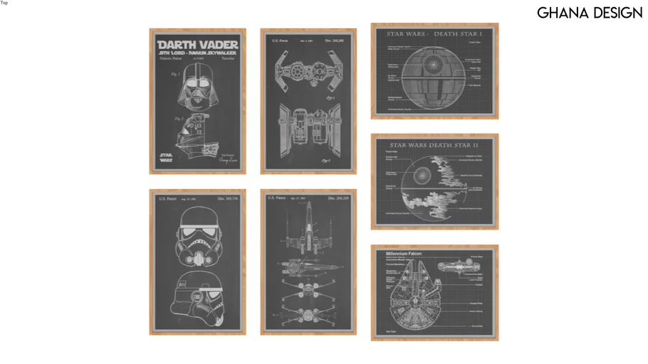 Star Wars Posters in Frames | 3D Warehouse