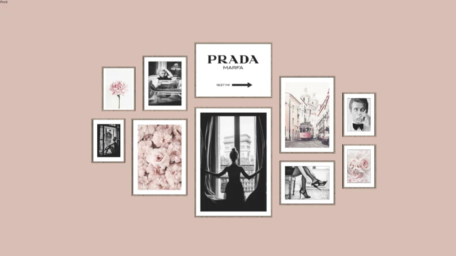 Pink wall art