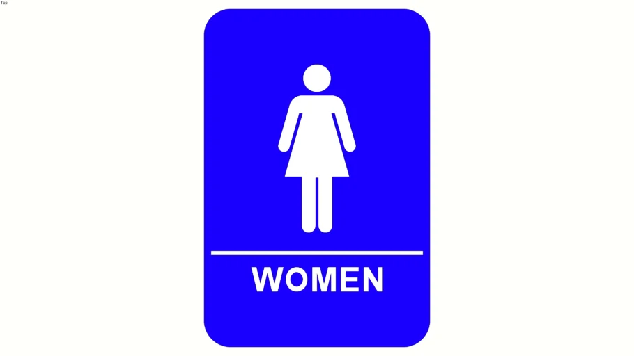 Womens Restroom Sign