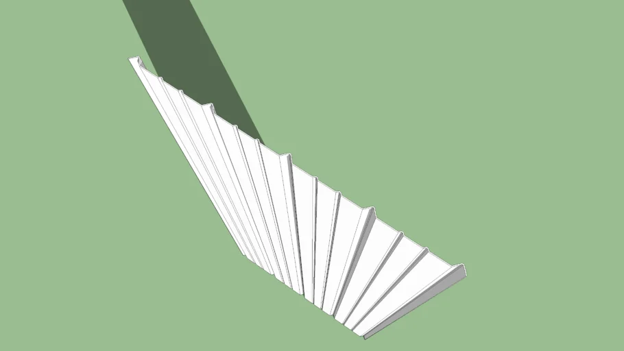 Corrugated ribbed sheet metal panels for roof or siding