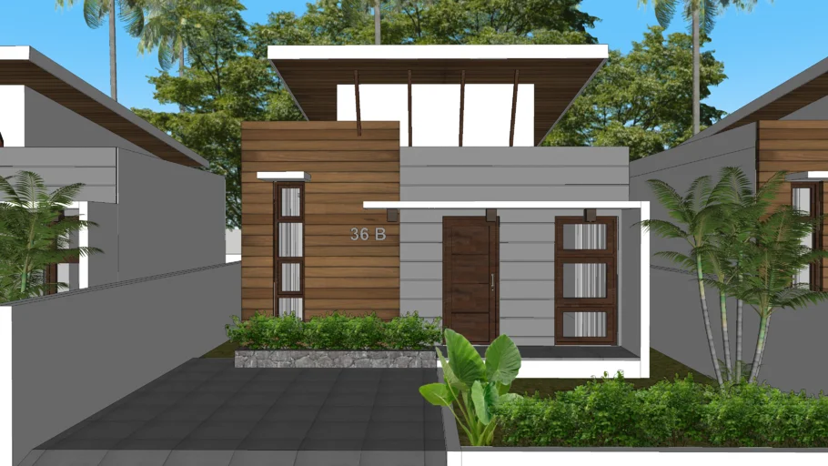 RUMAH TROPICAL MODERN TYPE 36