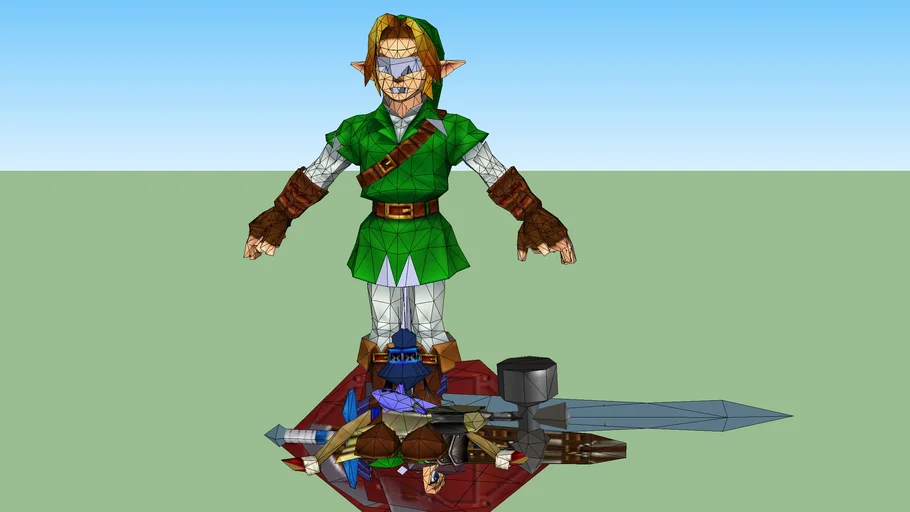 Ocarina of Time 3D - Adult Link [ALL DISPLAY LISTS]
