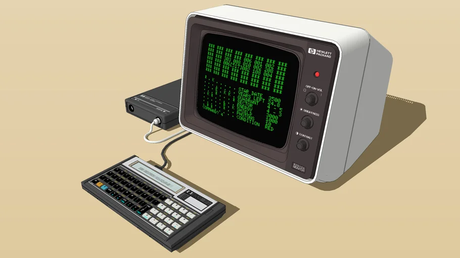 HP-71B and CRT display (1984:USA)